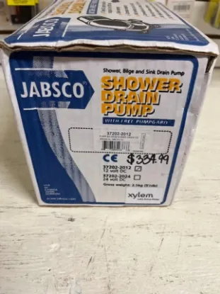 Picture of 12V 3 GPM Shower Drain and Bilge Pump with Inlet Strainer